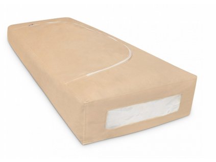 Úložný box-organizér na lůžkoviny a oblečení, béžová, 105x50x16 cm Mybesthome