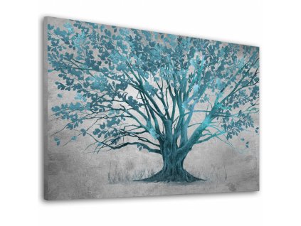 Obraz na plátně TURQUOISE TREE různé rozměry Ludesign