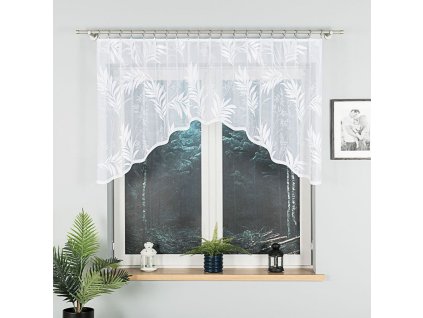Dekorační oblouková krátká záclona KAJA 100 bílá 200x100 cm MyBestHome