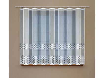 Dekorační žakárová záclona s řasící páskou DERRICK 160 bílá 300x160 cm MyBestHome