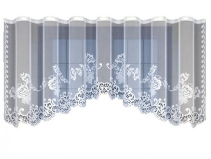 Dekorační žakárová záclona s řasící páskou DEYSI 115 bílá 300x115 cm MyBestHome