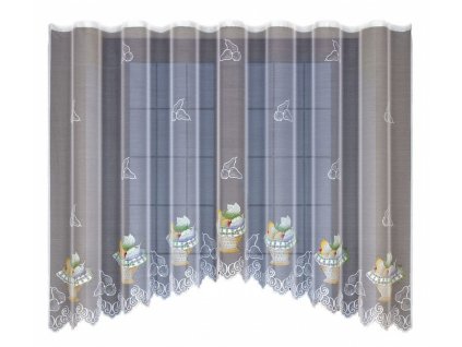 Dekorační žakárová záclona s řasící páskou ADRIA 160 bílá 300x160 cm MyBestHome