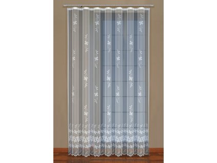 Dekorační žakárová záclona s řasící páskou DEBORA 250 bílá 200x250 cm MyBestHome