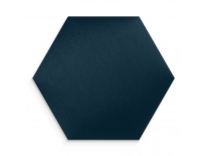 Čalouněný nástěnný panel HEXAGON 40x35 cm tmavě modrá MyBestHome