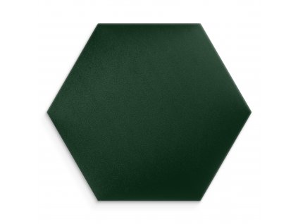Čalouněný nástěnný panel HEXAGON 40x35 cm lahvově zelená MyBestHome