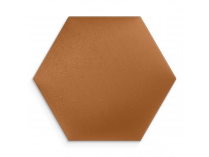 Čalouněný nástěnný panel HEXAGON 40x35 cm jantarová MyBestHome