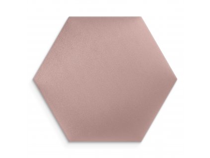 Čalouněný nástěnný panel HEXAGON 40x35 cm růžová MyBestHome