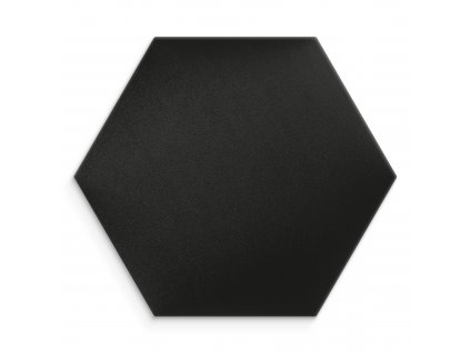 Čalouněný nástěnný panel HEXAGON 40x35 cm černá MyBestHome