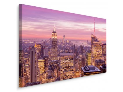 Plátno Panorama New Yorku V Noci II.