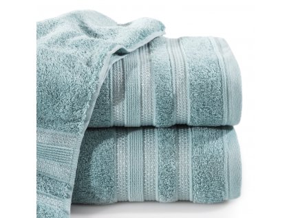 Bavlněný froté ručník s proužky JUDYTA 50x90 cm, mátová, 500 gr Mybesthome