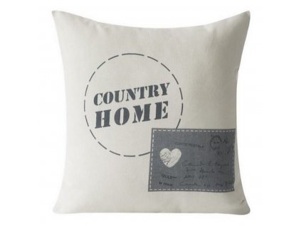 Polštář COUNTRY HOME režný vzhled 40x40cm Mybesthome