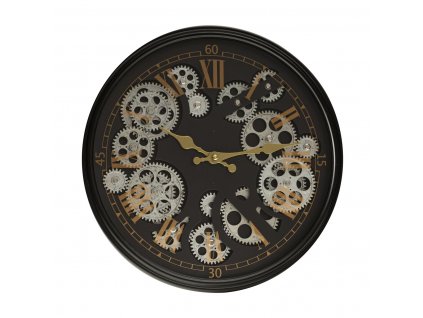 Nástěnné hodiny GAMA černá Ø 35 cm Mybesthome