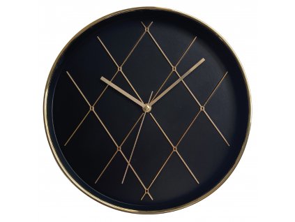Nástěnné hodiny AGALI černá Ø 30 cm Mybesthome