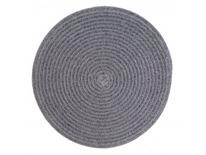 Prostírání kulaté LIMA šedá Ø 38 cm Mybesthome