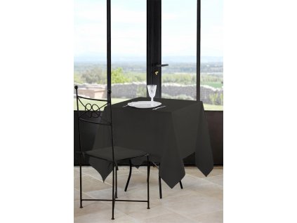 Ubrus na stůl NELSON, tmavě šedá 180x180 cm France