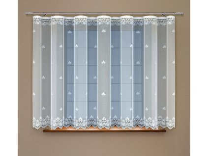 Dekorační žakárová záclona s řasící páskou KARELA bílá 300x160 cm MyBestHome
