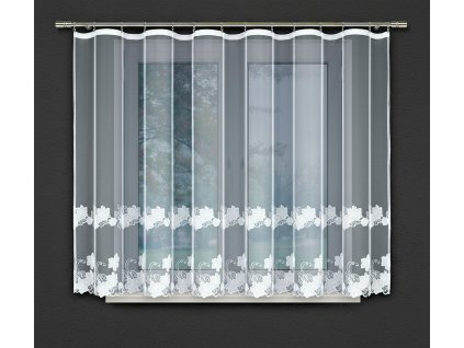 Dekorační žakárová záclona s řasící páskou TONIA