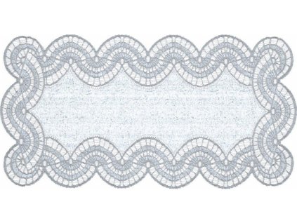 Žakárový ubrus - běhoun EDUCA 50x100 cm bílá MyBestHome