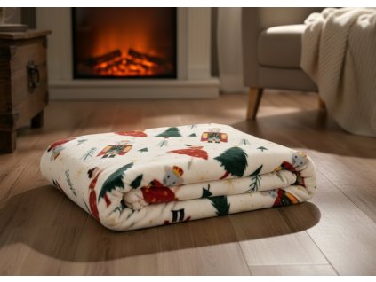 Vánoční deka | NUTCRACKER | s louskáčkem | 150x200 | XM22 827704