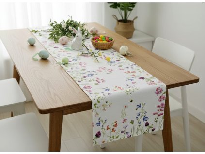 Vzorovaný ubrus - běhoun na stůl SPRING I. 40x140 cm Mybesthome