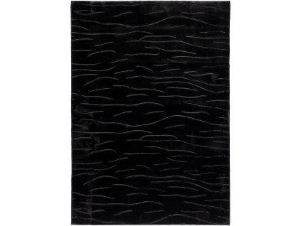 Kusový vzorovaný koberec ALASKA černá 120x170 cm, 160x220 cm Multidecor