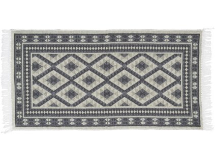 Kusový oboustranný vzorovaný koberec - běhoun KILIM RAM tmavě šedá 70x140 cm Multidecor