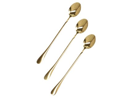 Sada lžiček | STILO | zlaté lžičky na latté | 3 ks | 821535