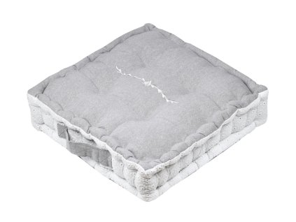 Sedací polštář na zem CANDICE GREY 45x45 cm France