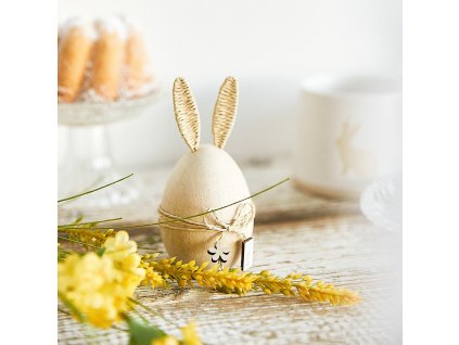 Velikonoční dekorace | INARI | vajíčko s ušima dřevěné | 11 cm | 880631 Homla