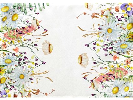 Dekorační ozdobný ubrousek FLOWERS 32x45 cm Mybesthome