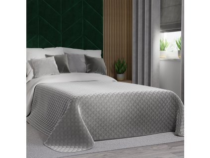 Přehoz na postel QUIDO světle šedá 220x240 cm Mybesthome