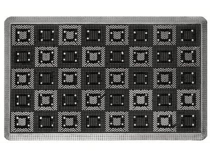 Gumová rohožka - předložka VIGO stříbrná 45x75 cm Mybesthome