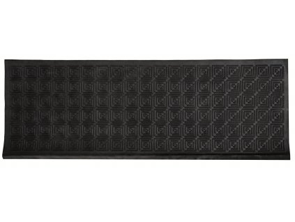 Gumová rohožka - předložka na schody CHESSBOARD černá 25x75 cm Mybesthome
