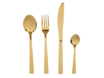 Sada příborů | FABRO | zlatá | 24 kusů | 890746