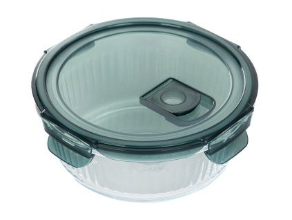 Skleněná dóza | REMMIE | kulaté sklo s plastem 0,95 l | 891187