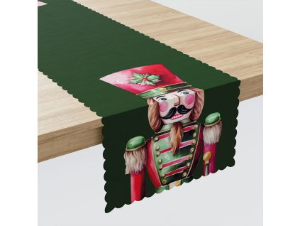 Vánoční ubrus - běhoun na stůl LOUSKÁČEK 38x160 cm Mybesthome