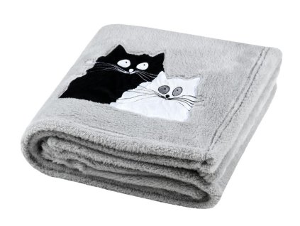 Deka z mikrovlákna THROW DOUILLET šedá 130x160 cm France