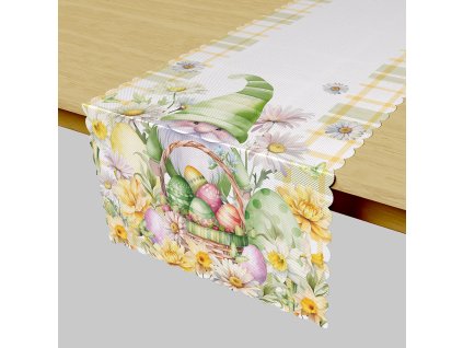 Dekorační  ubrus - běhoun na stůl VELIKONOČNÍ SKŘÍTEK 38x140 cm Mybesthome