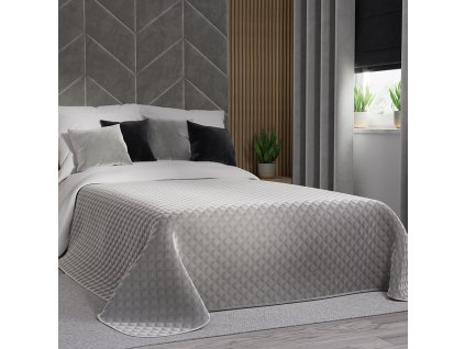 Přehoz na postel VELVI 018 šedá 220x240 cm Mybesthome