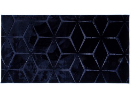 Kusový vzorovaný koberec - běhoun ALASKA GEOMETRO modrá 60x100 cm, 80x150 cm Multidecor