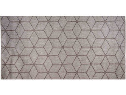 Venkovní vzorovaný koberec - běhoun EXPRESS HEXAGON šedá 60x100 cm Multidecor