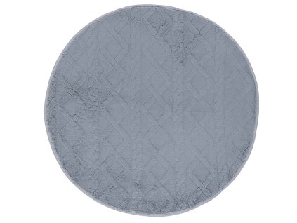 Koupelnová předložka NEW STYLE 3D tmavě šedá Ø 67 cm Multidecor