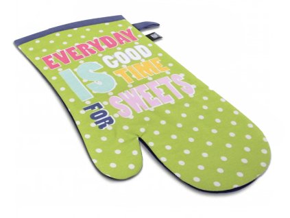 Kuchyňská bavlněná rukavice chňapka PICNIC 1 kus, zelená, 18x30 cm, 100% BAVLNA