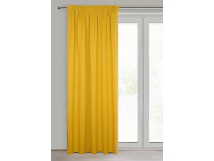 Zatemňovací závěs s řasící páskou "BLACKOUT" SHARY 135x270 cm, mustard/hořčicová, (cena za 1 kus) MyBestHome