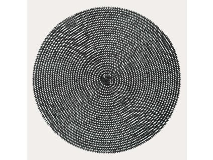 Prostírání pod talíře | LANDO | černé, sada 2 ks | 38 cm | 761584  Cena za 2 kusy v balení