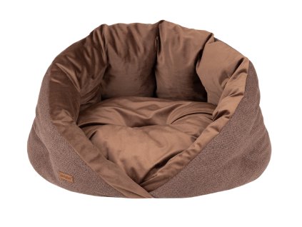 Pelíšek pro psa SIDNEY - cocoon hnědá velikost S, M