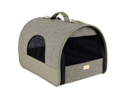 Přenosná cestovní taška pro psy do auta MILLY zelená velikost M, L