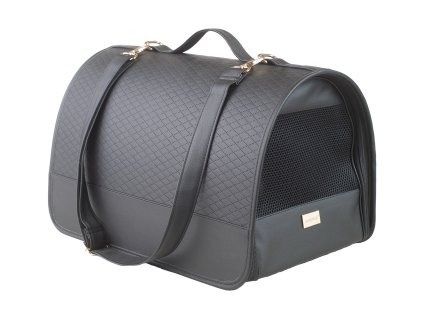 Přenosná cestovní taška pro psy do auta PARIS černá velikost M, L