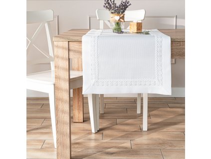 Ubrus - běhoun na stůl MODENA s krajkou 38x160 cm Mybesthome
