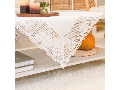 Dekorační ubrus RACHELA s krajkou 85x85 cm Mybesthome